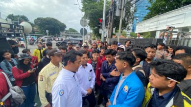 Himitekindo berdemo di KKP pada tanggal 30 Januari 2025. Foto: Dok Pribadi