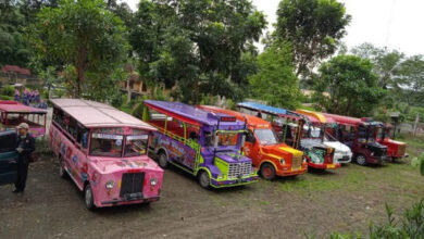 Deretan mobil odong-odong. Foto: Istimewa