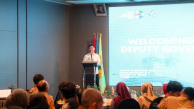Wagub Banten, Achmad Dimyati Natakusumah dalam Food Security Symposium di Fakultas Pertanian Untirta. Foto Biro Adpim Banten