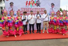 Wagub Banten, Achmad Dimyati Natakusumah pada Pentas Budaya HPN. Foto Brio Adpim Banten