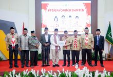 Wagub Banten, Achmad Dimyati Natakusumah melepas konteingen PPSN ke Jatim. foto Biro Adpim Banten