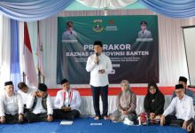 Wagub Banten, Achmad Dimyati Natakusumah dalam acara pra rakor Baznas Provinsi Banten. Foto Biro Adpim Banten