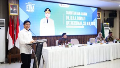 Wagub Banten, Achmad Dimyati Natakusumah dalam rapat Satgas Reforma Agraria Banten. Foto Biro Adpim Banten