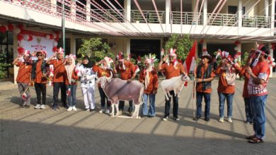 Parade Kostum Pertanian dari Dinas Pertanian Banten. Foto: Biro Adpim Banten