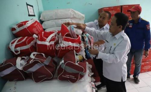 Stok cadangan atau buffer stock dari Dinsos Kota Tangerang. Foto Antara