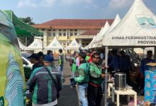 Pasar Murah Khusus Pengemudi Ojol di Serang. Foto Biro Adpim Banten