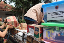 Pendistribusian logistik korban gempa di Cianjur. Foto: BNPB