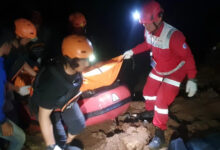 Jenazah korban tenggelam di Danau Proyek Citra Kabupaten Tangerang. Foto: Antara