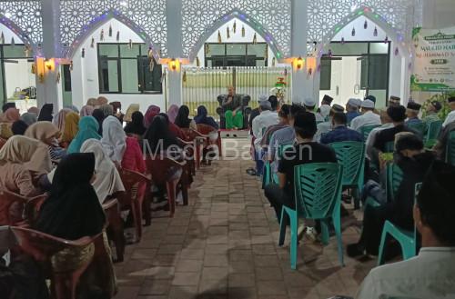 Peringatan maulid nabi di Masjid Al Furqon Perumahan Taman Lopang Indah. Foto Yono