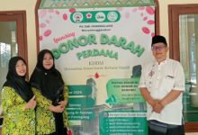 DMI Kabupaten Pandeglang meluncurkan komunitas donor darah berbasis masjid. Foto Nana Amdan