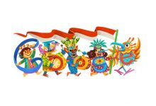 Tampilan Google Doodle Selama Kemerdekaan RI ke-79. Foto: Google