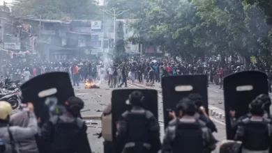 Kerusuhan dalam demo ke DPR RI yang dipicu sikap anggota DPR. Foto: Istimewa