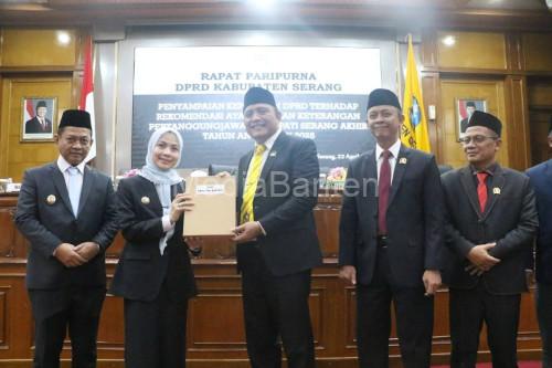 Persetujuan LKPJ Bupati Serang. Foto Antara