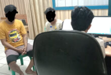 dua pencopet ditahan Polsek Kragilan.