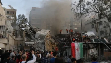 Kompleks Kedubes Iran di Damaskus hancur akibat serangan udara Israel. Foto: Istimewa