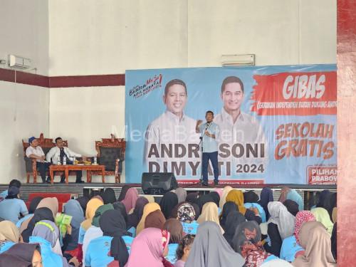 Dukungan aliansi Buruh di Bante ke Andra Soni terus bertambah. Foto: Gibas