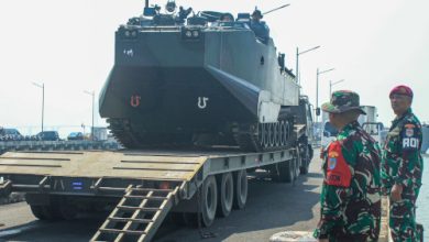 Embarkasi Ranpur Latgabma Super Shield. Foto: Ahmad Munawir - Menkav 2 Mar