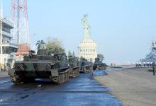 Embarkasi Ranpur, Pasukan dan Material Tempur Latgab TNI 2023. Foto: Ahmad Munawir - Menkav 2 Mar