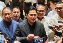 Erick Thohir, Ketua Umum PSSI dalam sebuah jumpa pers. Foto: Antara