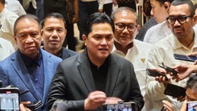 Erick Thohir, Ketua Umum PSSI dalam sebuah jumpa pers. Foto: Antara