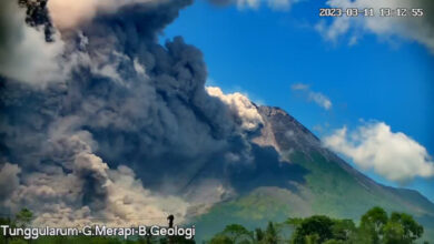 Erupsi Gunung Merapi. Foto: PVMBG-BPPTKG
