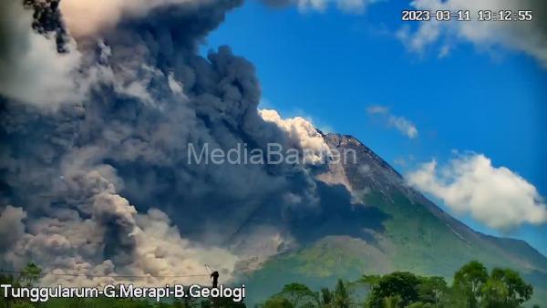 Erupsi Gunung Merapi. Foto: PVMBG-BPPTKG