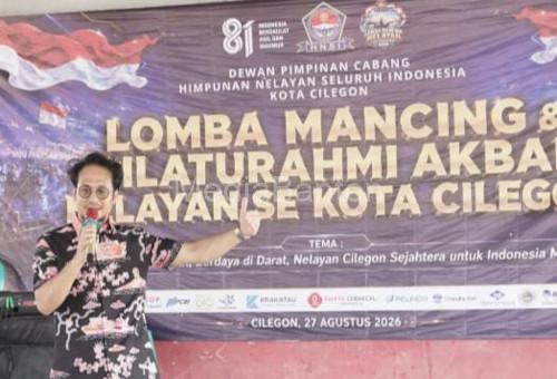 Wakil Wali Kota Cilegon, Fajar Hadi Prabowo dalam acara lomba mancing nelayan. Foto Daeng Yusvin