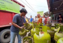 Gas elpiji tabung 3 Kg. Foto: Antara