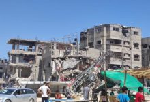 Sebuah gedung rumah sakit (RS) yang hancur akibat serangan rafah oleh Israel. Foto: MSF