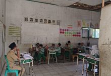 Salah satu kelas di SDN di Kabupaten Tangerang. Foto: Antara