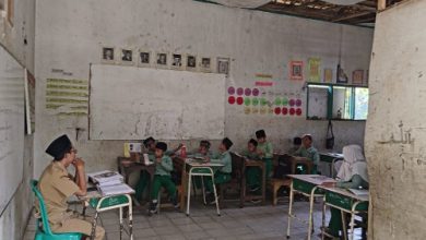 Salah satu kelas di SDN di Kabupaten Tangerang. Foto: Antara