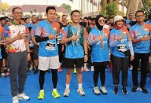 Wakil Wali Kota Serang, Nur Agis Nur Aulia menjadi peserta marathon Gekrafs Banten. Foto Humas Gekrafs Banten