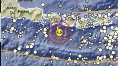 Gempa 5,8 Magnito di Bali. Foto: Istimewa
