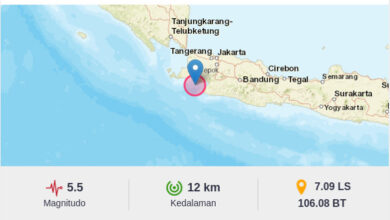 Info Gempa Bumi di Bayah. Foto: BMKG