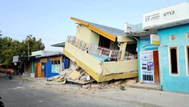 Salah satu bangunan yang rusak di Kabuaten Manggarai, NTT akibat gempa bumi 7,7 m. Foto Web BNPB.