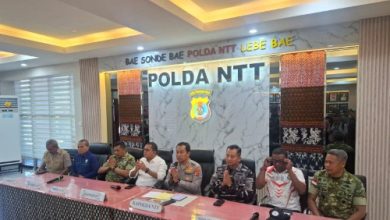 Jumpa pers soal gepa bumi di Polda NTT. Foto Antara