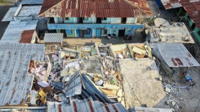 Kerusakan rumah akibat gempa bumi di NTT. Foto Antara