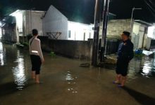 Genangan air di Perumahan BCP 2 Ciruas. Foto Yono