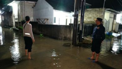 Genangan air di Perumahan BCP 2 Ciruas. Foto Yono