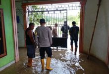 Genangan air yang melanda Perumahan Ketos Regensi di Cikande, Kabupaten Serang. Foto Yono