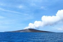 Gunung Anak Krakatau. Foto Antara