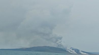 Letusan Gunung Anak Kraktau. Foto Antara