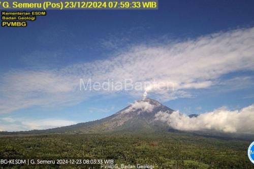 Gunung Semeru erupsi. Foto: Antara