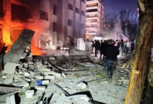 Hantaman misil Israel. Foto: Istimewa