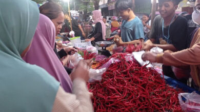 Cabai di Pasar Tradisional Kabupaetn Lebak. Foto: Antara