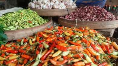 Harga cabai di Pasar Rau, Kota Serang. Foto: Adam Maulana