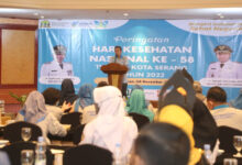 Peringatan Hari Kesehatan Nasional ke-58 di Kota Serang. Foto: Aden Hasanudin