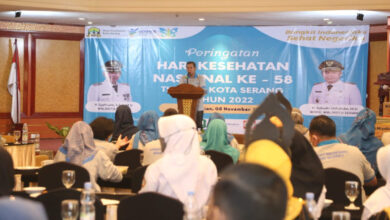 Peringatan Hari Kesehatan Nasional ke-58 di Kota Serang. Foto: Aden Hasanudin