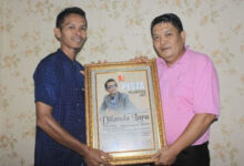 Peluncuran lagu Dilanda Lara. foto: M Fadhli