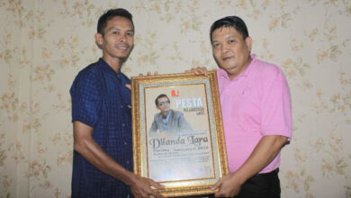 Peluncuran lagu Dilanda Lara. foto: M Fadhli